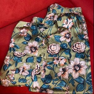 Lauren by Ralph Lauren Floral Printed khaki pants set